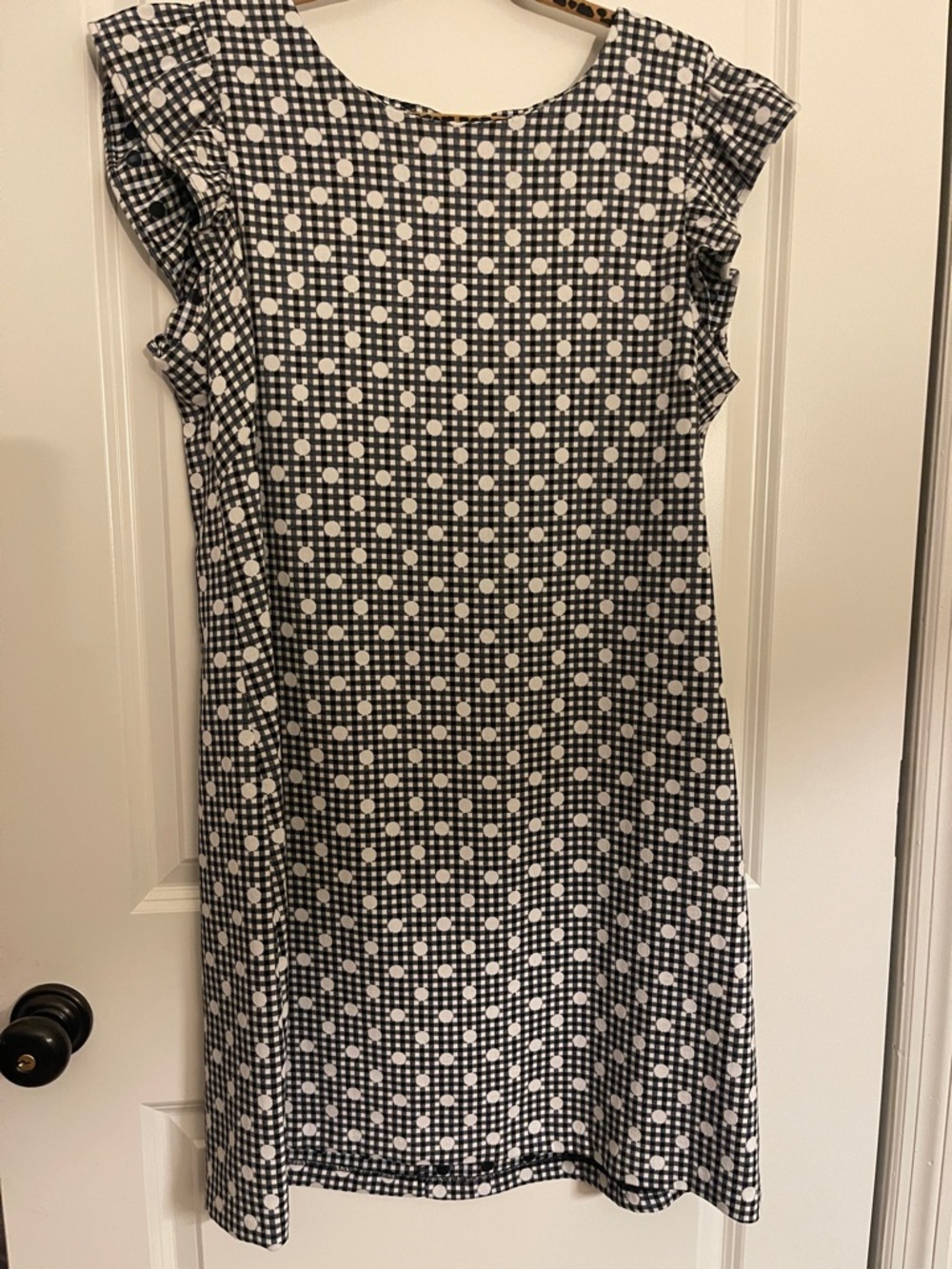 Jessica Howard vintage Black and White Polka Dot Shift Dress